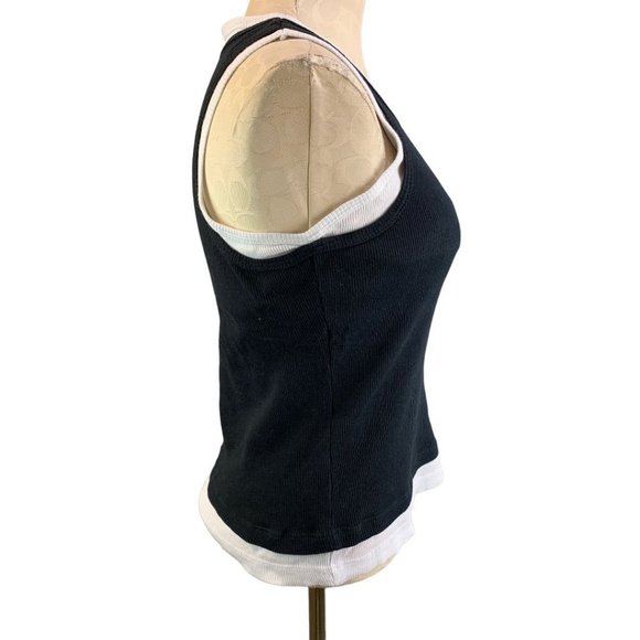 XL Mr. Buho Layered Look Junior Women's Fitted Ribbed Tank "Rivera Maya Mexico" - Picture 4 of 8